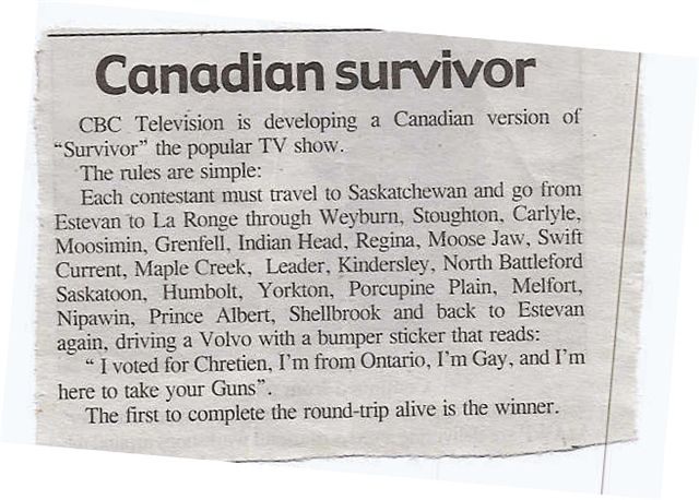 Canadian Survivor